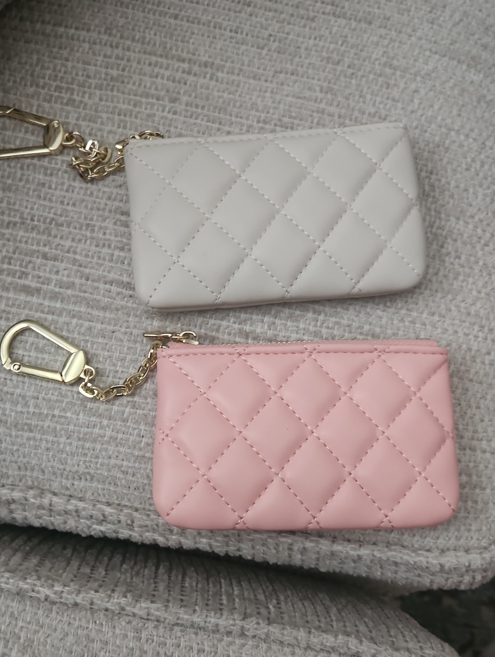 Two Quilted Key Pouches